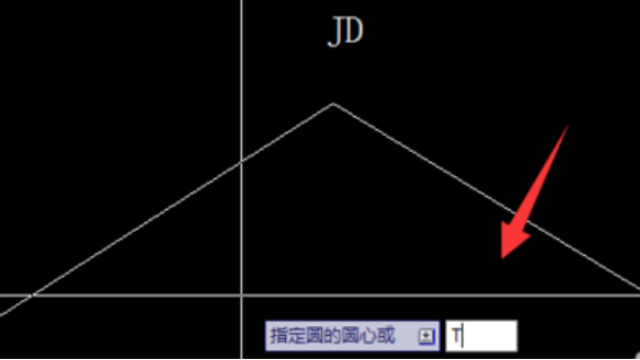 CAD中怎么根據(jù)切線交點繪制曲線