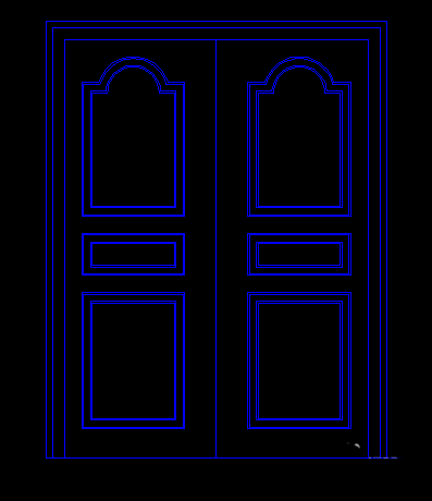 CAD怎么設(shè)計(jì)一款歐式門(mén)平面圖?