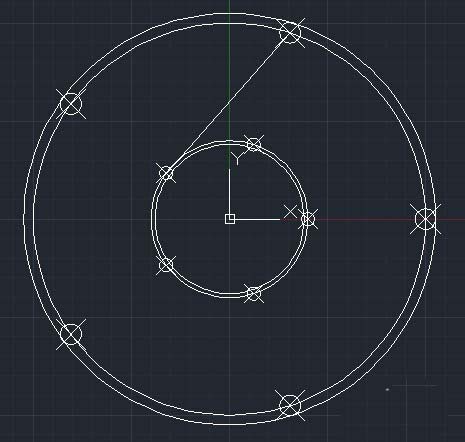 CAD如何繪制輪盤平面圖